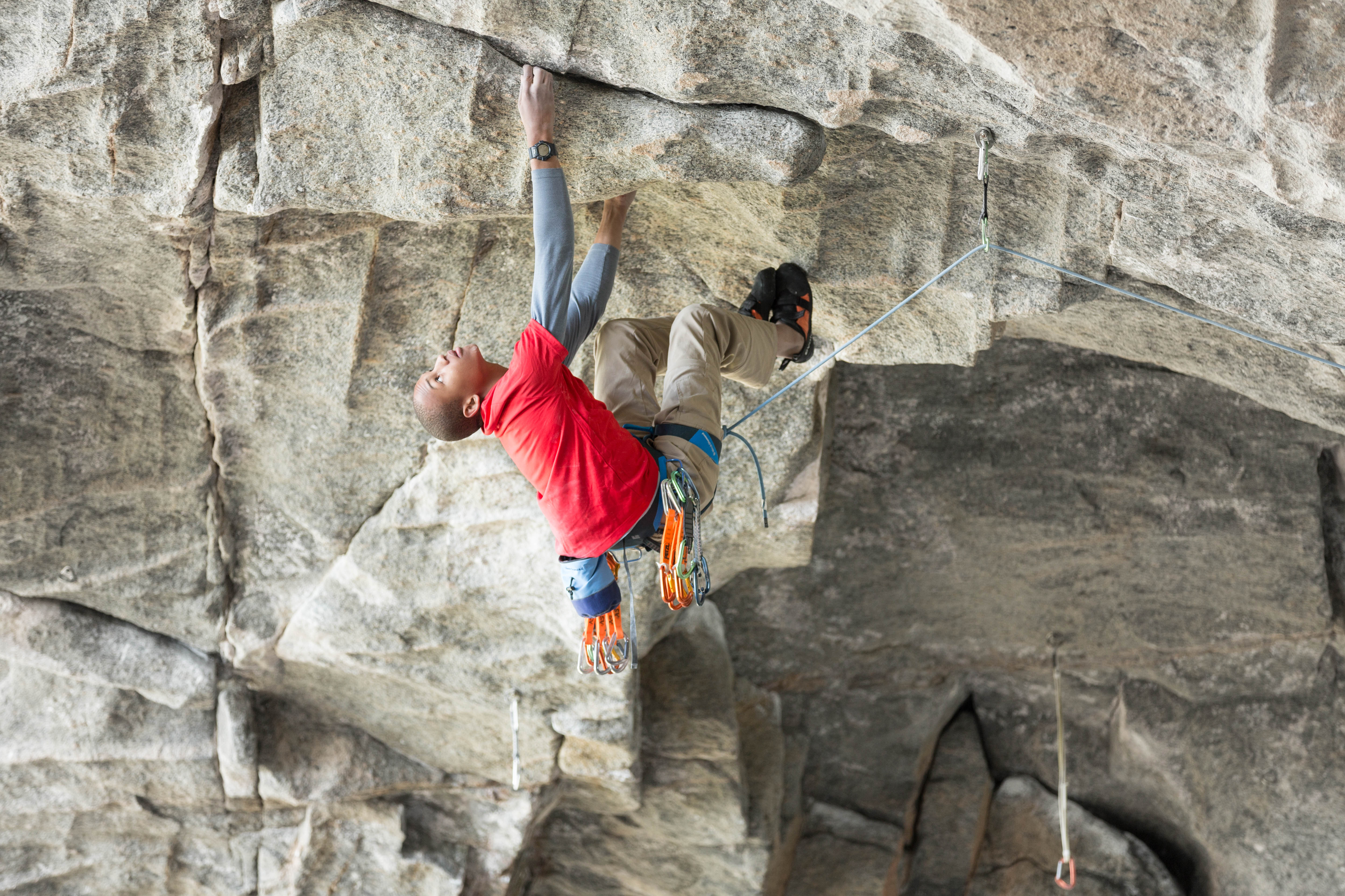 _O2A1392.jpg Kai Lightner climbing in Flatanger Cave, Norway.